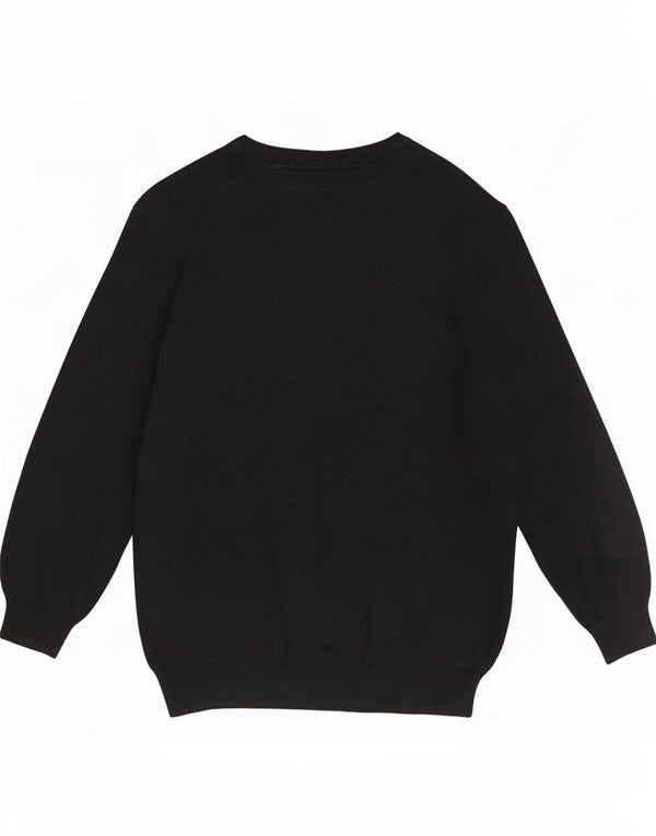 JP 1880 Mens Boat Neck Jumper Sweater 4XL Black Cotton