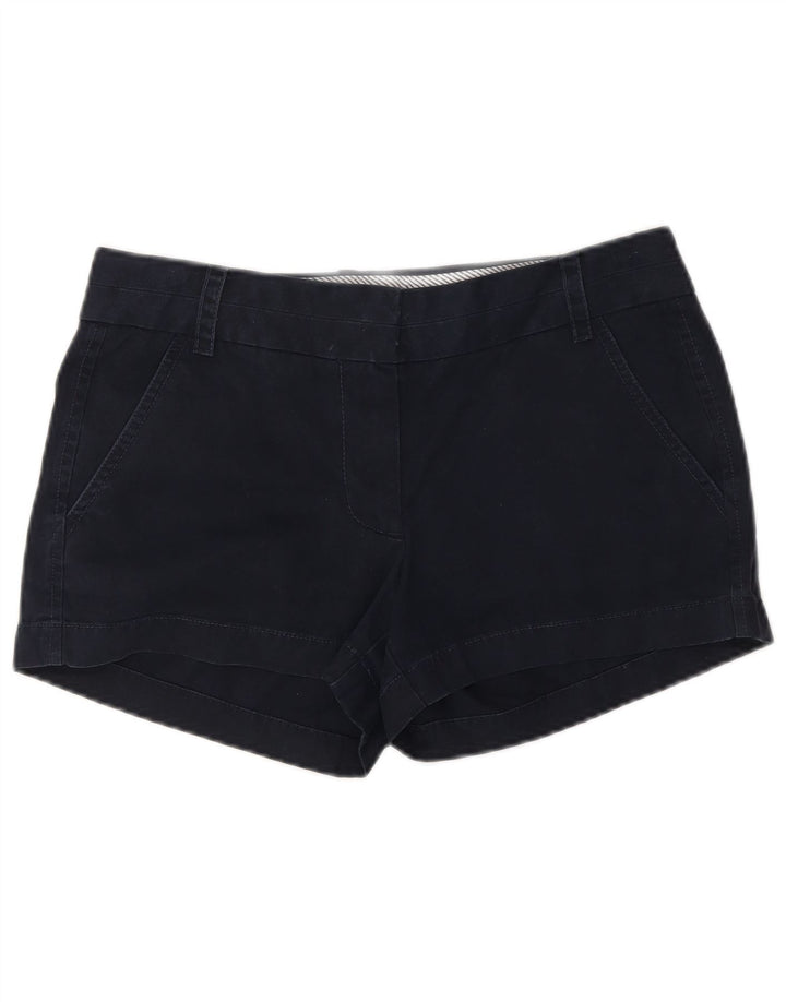 J. CREW Womens Chino Shorts US 4 Small W28  Navy Blue Cotton