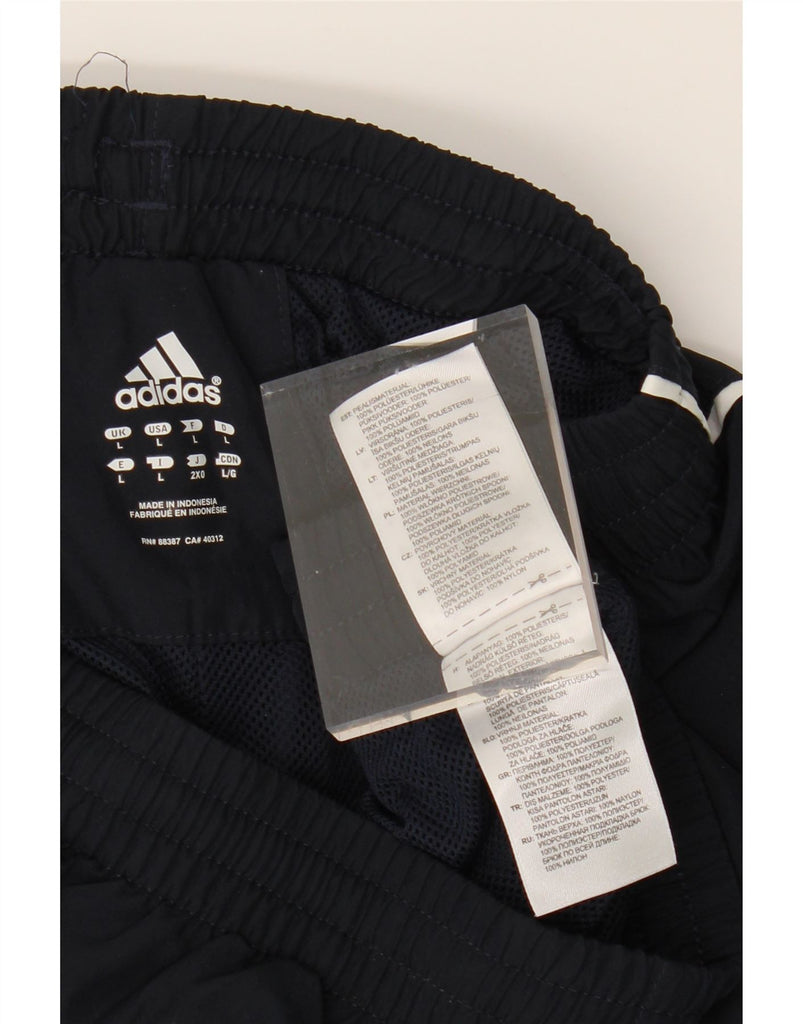 ADIDAS Mens Tracksuit Trousers Large  Navy Blue Polyester Vintage Adidas and Second-Hand Adidas from Messina Hembry 