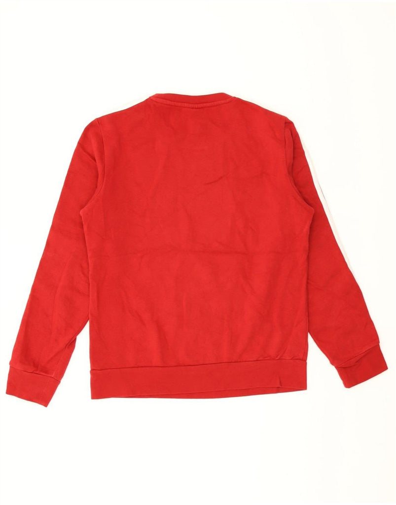 ADIDAS Womens Sweatshirt Jumper UK 12/14 Medium Red Cotton Vintage Adidas and Second-Hand Adidas from Messina Hembry 