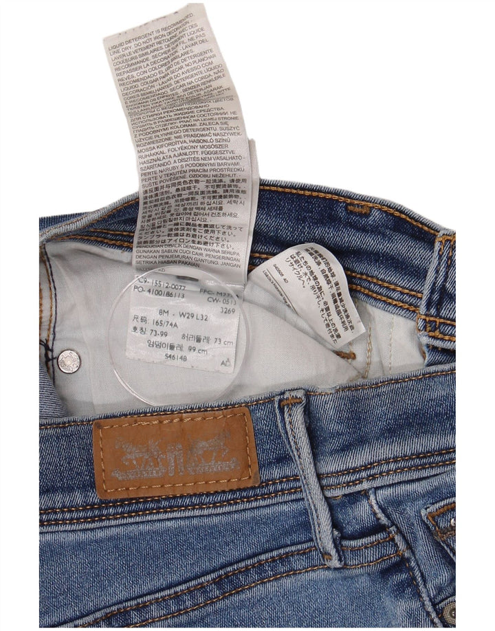 LEVI'S Womens Bootcut Jeans US 8 Medium W29 L32 Blue Cotton