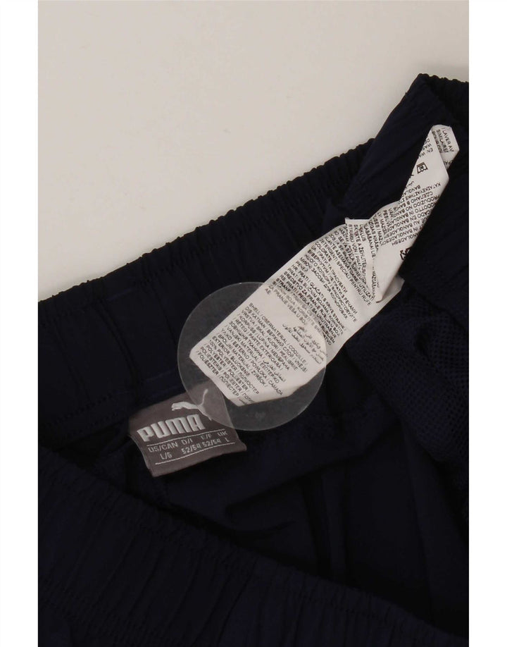 Puma Mens Sport Shorts Large  Navy Blue Polyester
