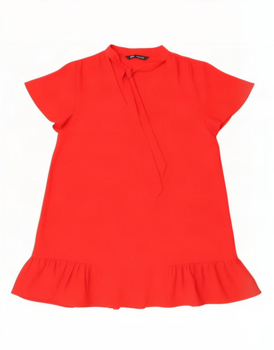 Zara Womens A-Line Dress UK 16 Large Red Polyester