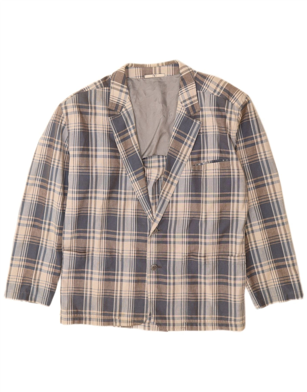 Valentino Mens 2 Button Blazer Jacket UK 40 Large Grey