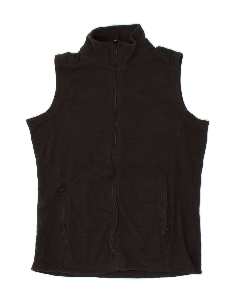 MOUNTAIN WAREHOUSE Womens Fleece Gilet UK 14 Medium Black Polyester Vintage Mountain Warehouse and Second-Hand Mountain Warehouse from Messina Hembry 
