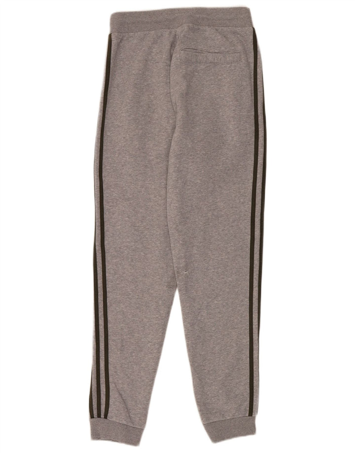 Adidas Mens Tracksuit Trousers Joggers Medium Grey Flecked Cotton