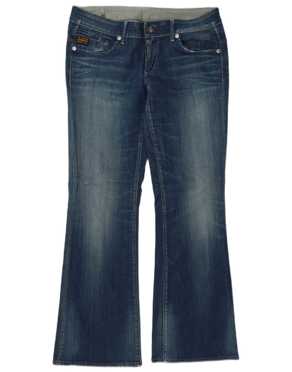 G-Star Womens Flared Jeans W33 L32 Blue Cotton