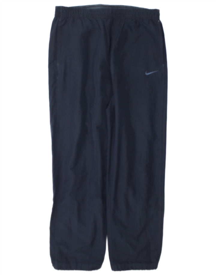 Nike Mens Tracksuit Trousers Joggers Medium Navy Blue Polyester