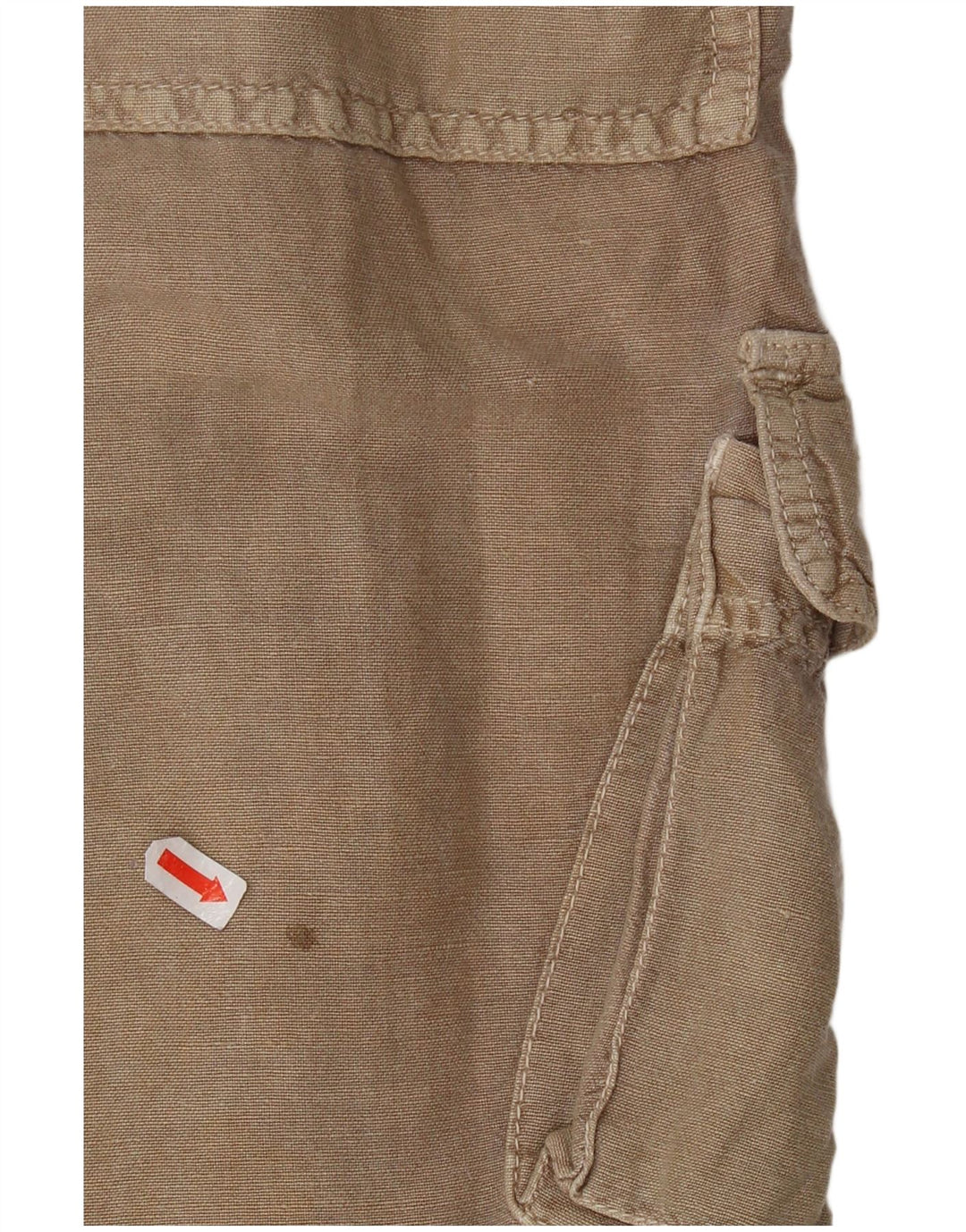 Armani Mens Cargo Bermuda Shorts W29 Small Beige Linen