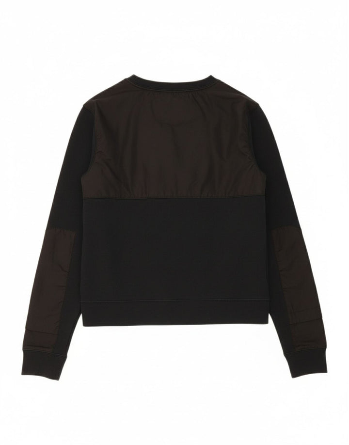 NIKE Womens Sweatshirt Jumper UK 10 Small Black Colourblock Cotton
