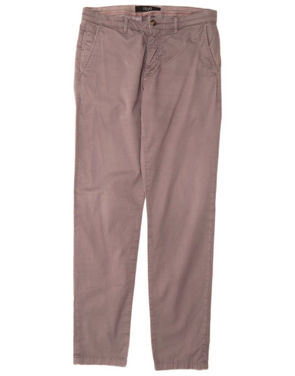 Liu Jo Mens Slim Chino Trousers IT 46 Small W30 L32 Grey Cotton