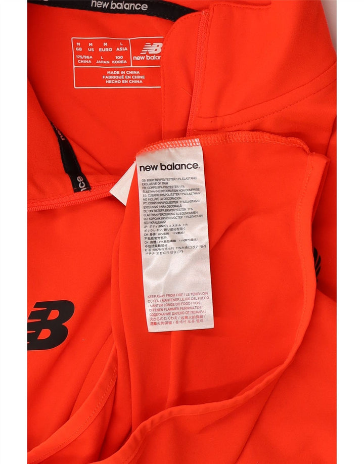 New Balance Mens Liverpool Graphic Pullover Tracksuit Top Medium Orange