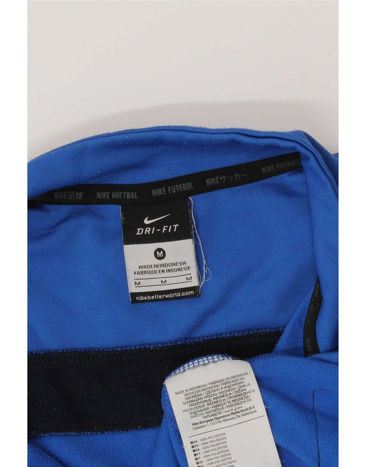 Nike Mens Dri Fit Graphic Pullover Tracksuit Top Medium Blue Colourblock