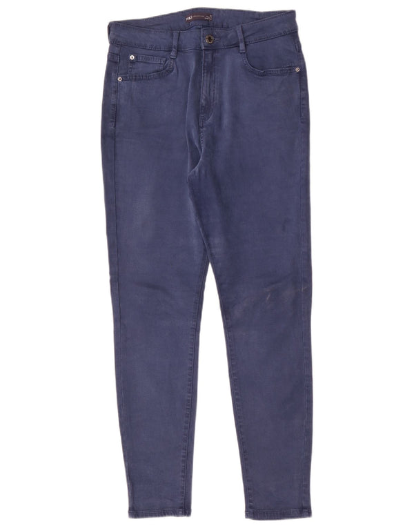 Marks & Spencer Womens Skinny Casual Trousers UK 12 Medum W28 L29 Navy Blue