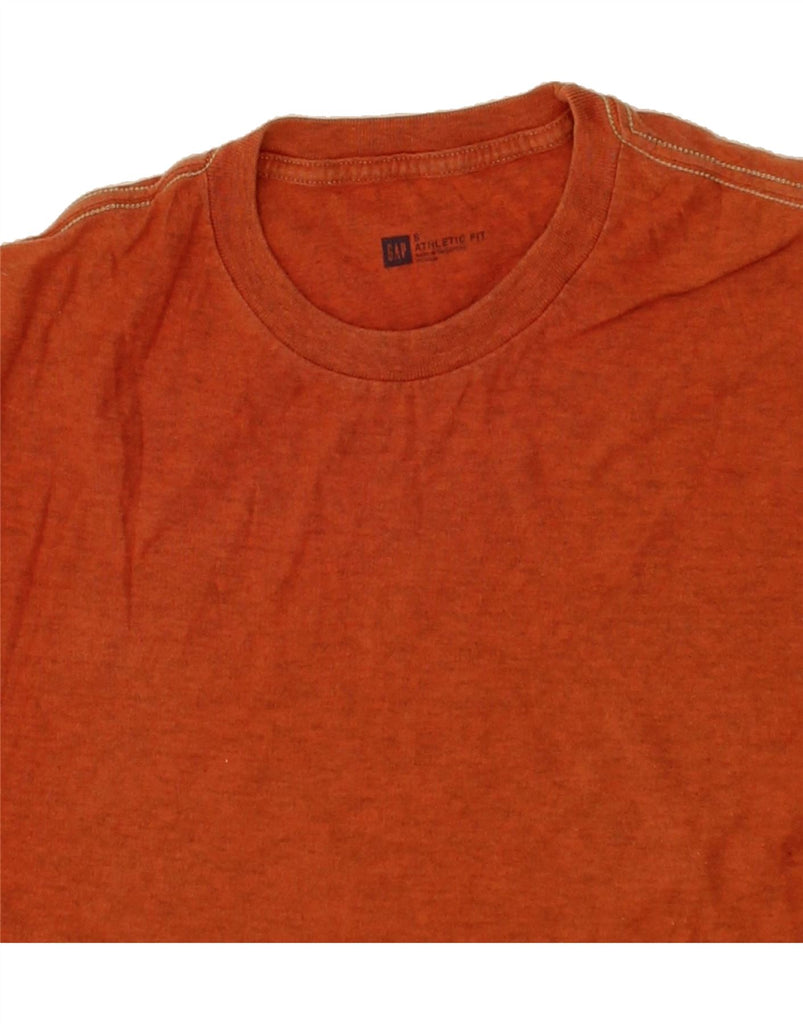 GAP Mens Athletic Fit  T-Shirt Top Small Orange Flecked Vintage Gap and Second-Hand Gap from Messina Hembry 