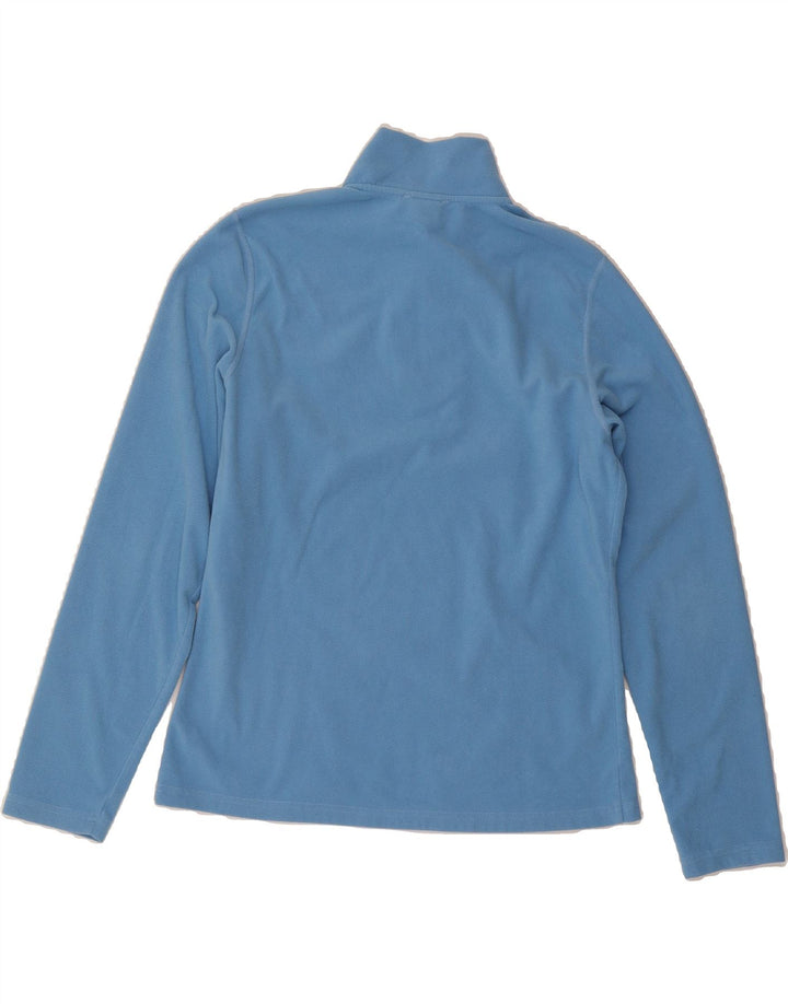 THE NORTH FACE Womens Zip Neck Fleece Jumper UK 14 Large Blue Polyester Vintage The North Face and Second-Hand The North Face from Messina Hembry 