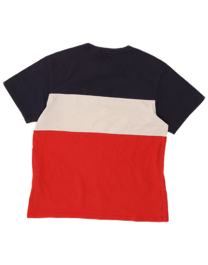 LEVI'S Mens Graphic T-Shirt Top Small Multicoloured Colourblock Cotton