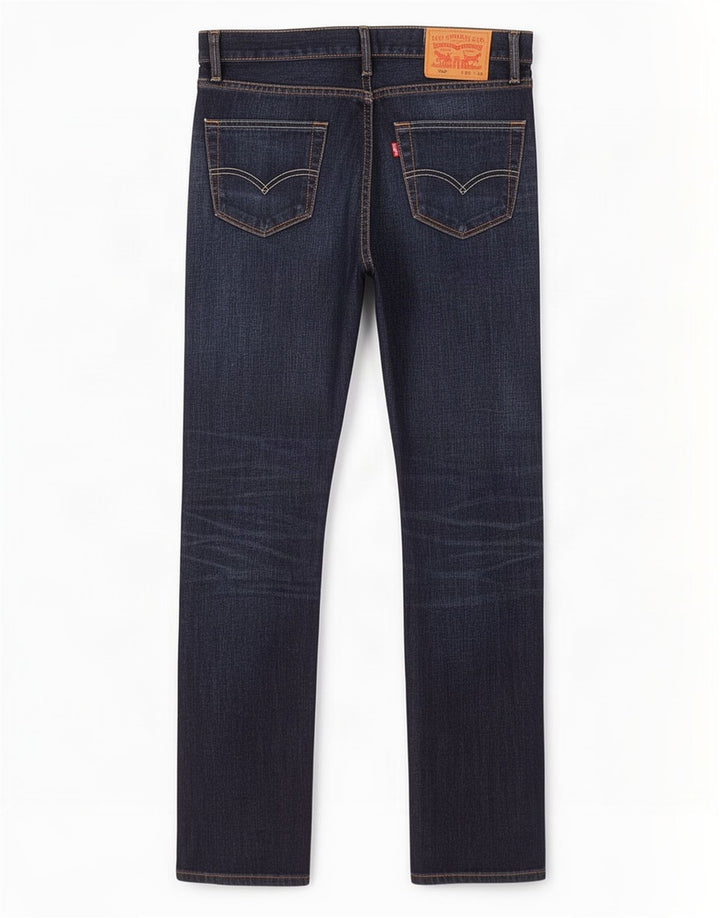 Levi's Mens 504 Straight Jeans W30 L32 Blue Cotton
