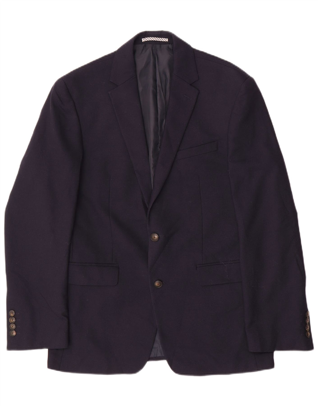 Marks & Spencer Mens 2 Button Slim Fit Blazer Jacket UK 38 Medium Navy Blue