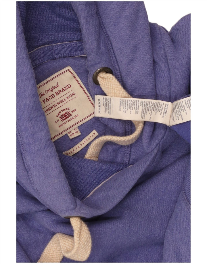 Fat Face Womens Oversized Hoodie Jumper UK 12 Medium Purple Cotton