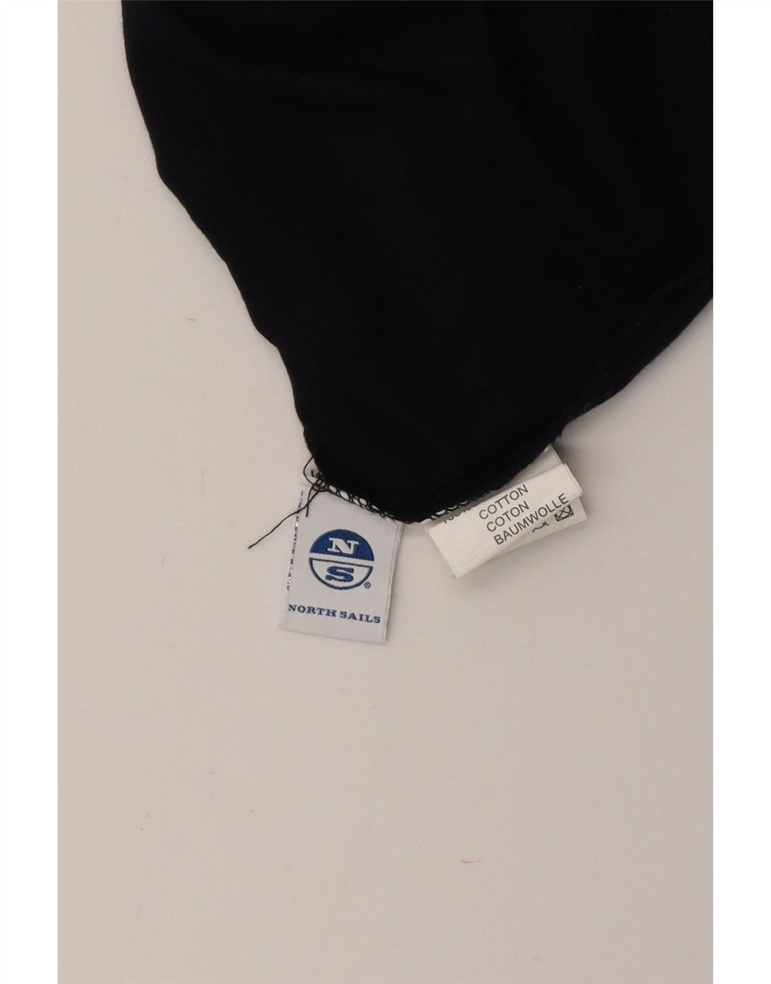 NORTH SAILS Mens Graphic Top Long Sleeve Large Navy Blue Cotton