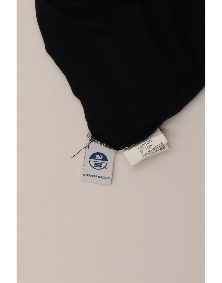 NORTH SAILS Mens Graphic Top Long Sleeve Large Navy Blue Cotton