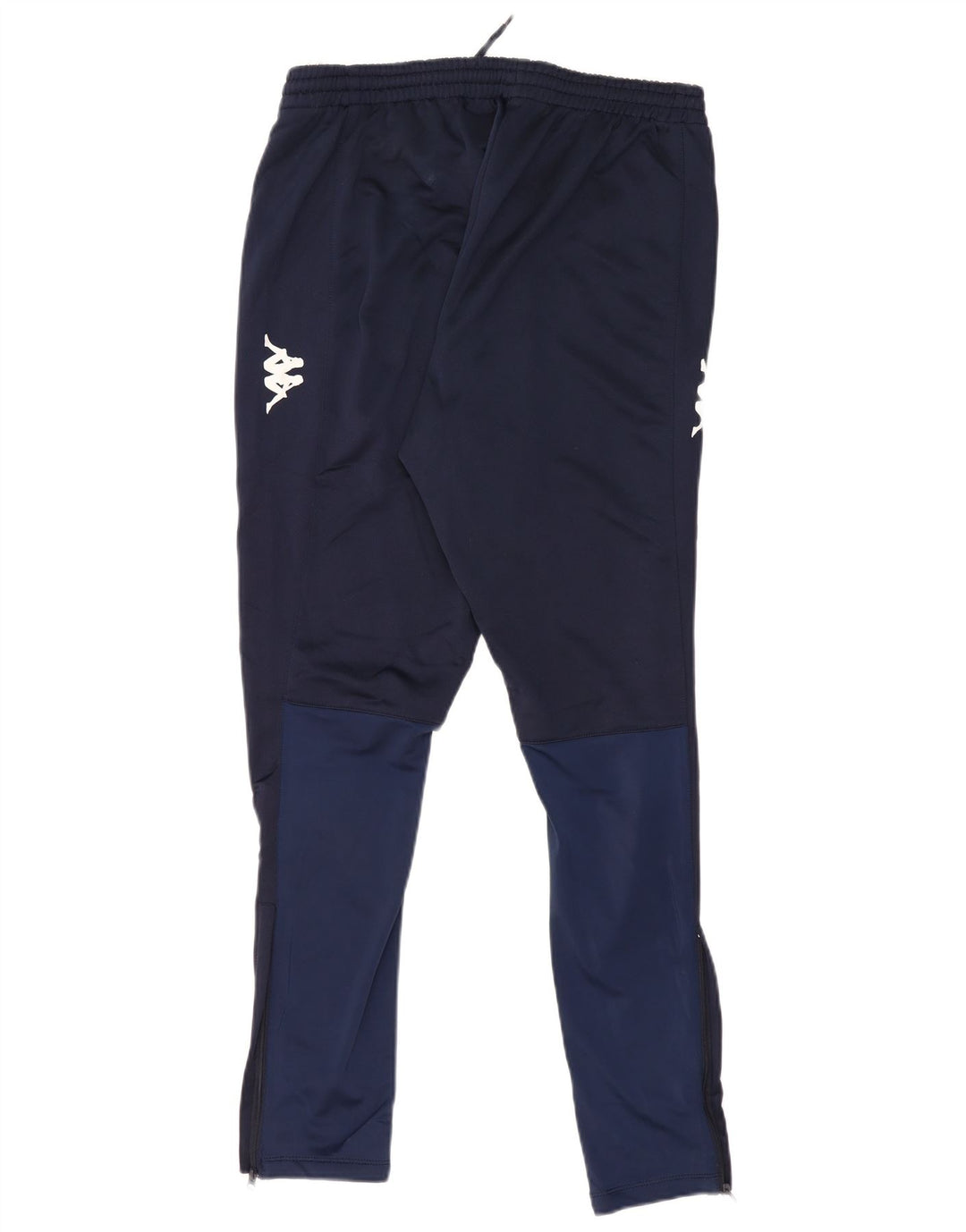 KAPPA Mens Graphic Tracksuit Trousers  XL Navy Blue Colourblock Polyester