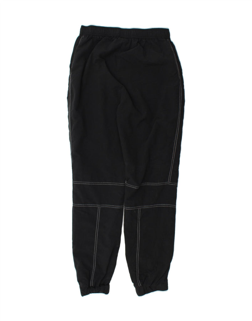 ELLESSE Womens Tracksuit Trousers Joggers UK 12 Medium Black Nylon Vintage Ellesse and Second-Hand Ellesse from Messina Hembry 
