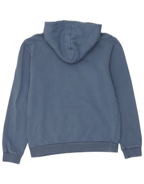 Adidas Mens Graphic Hoodie Jumper Small Blue Cotton