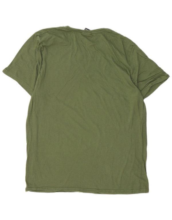 Diadora Mens T-Shirt Top XL Green Cotton