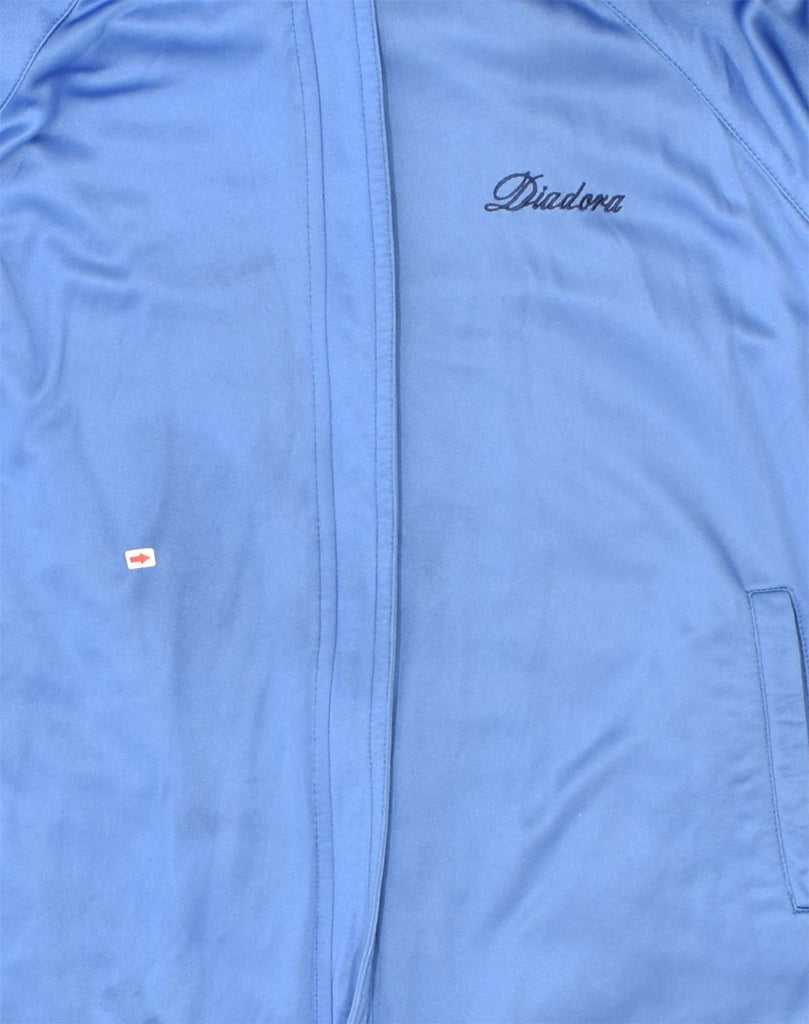 DIADORA Mens Tracksuit Top Jacket Large Blue Polyester | Vintage Diadora | Thrift | Second-Hand Diadora | Used Clothing | Messina Hembry 