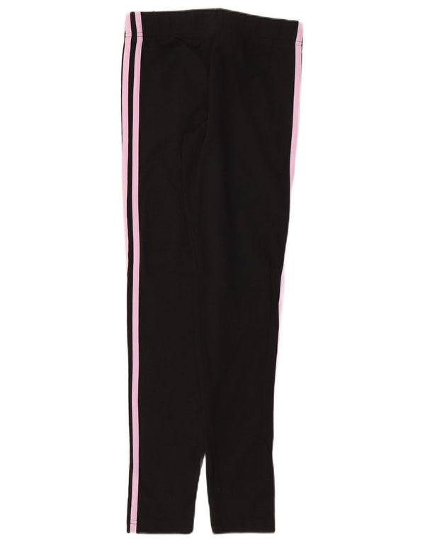 Adidas Girls Leggings 13-14 Years Black Cotton