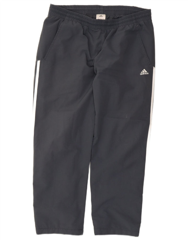 Adidas Mens Tracksuit Trousers UK 42/44 Large Grey Polyester