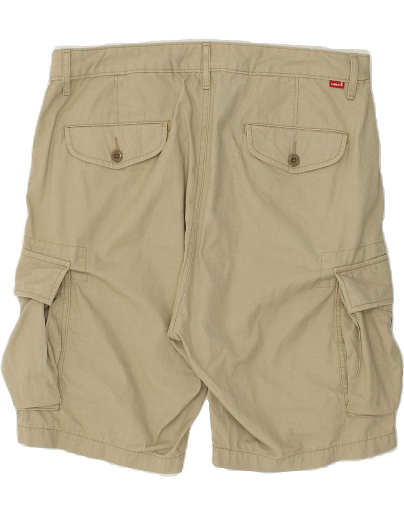 LEVI'S Mens Cargo Shorts W34 Large Beige Cotton | Vintage Levi's | Thrift | Second-Hand Levi's | Used Clothing | Messina Hembry 
