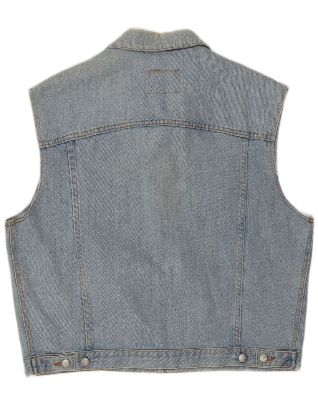 Rifle Mens Denim Gilet UK 38 Medium Blue Cotton