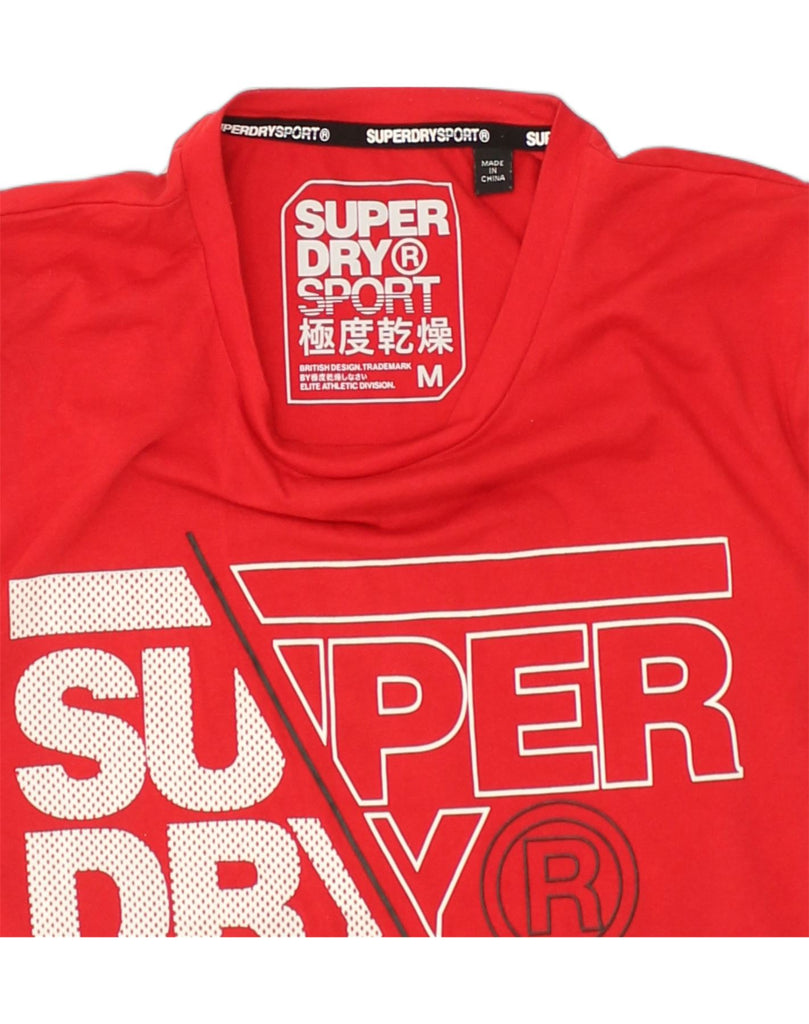 SUPERDRY Mens Graphic T-Shirt Top Medium Red Cotton | Vintage Superdry | Thrift | Second-Hand Superdry | Used Clothing | Messina Hembry 