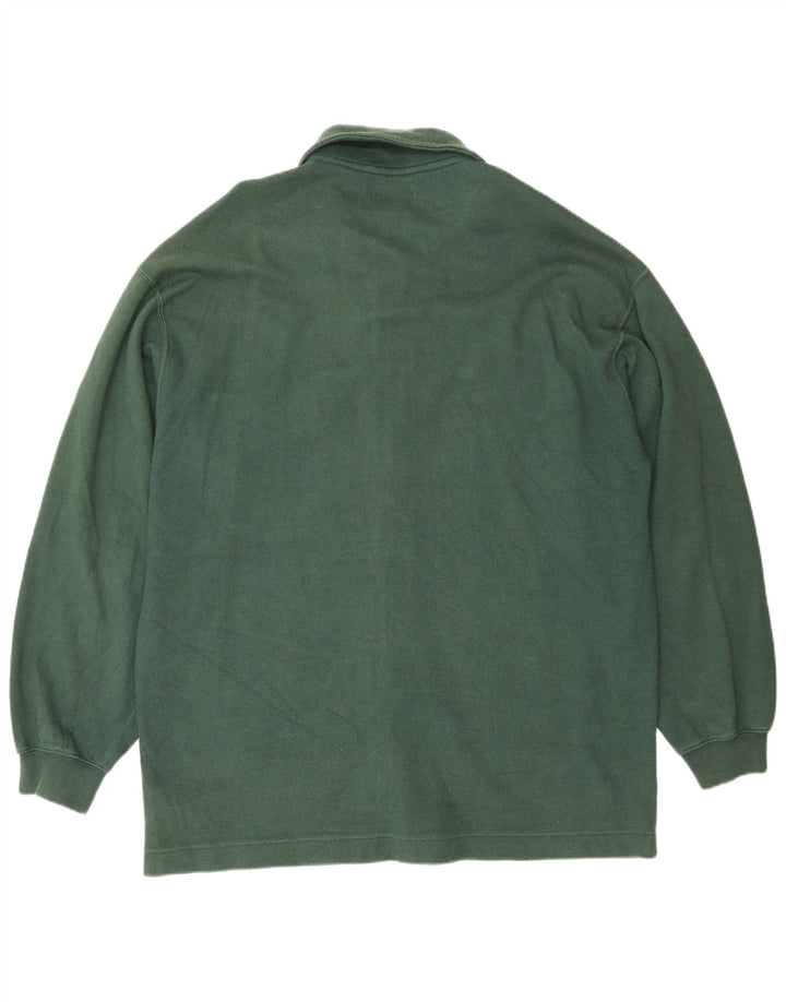 Belfe & Belfe Mens Tracksuit Top Jacket 2XL Green Cotton
