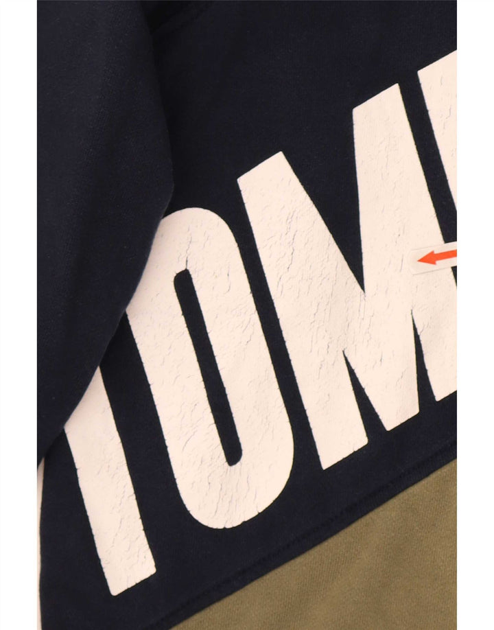 Tommy Hilfiger Mens Graphic Sweatshirt Jumper XL Multicoloured Colourblock