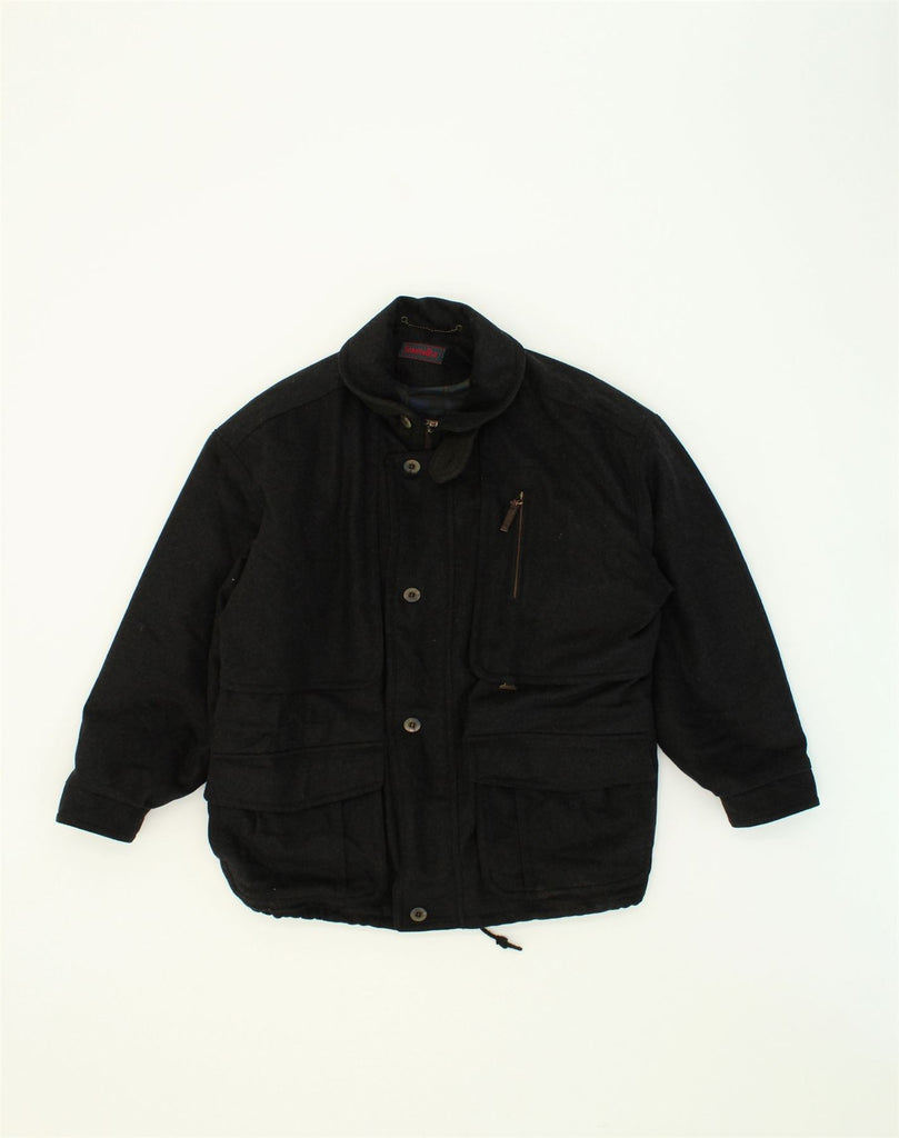 SYMPATEX Mens Utility Jacket IT 52 XL Black Cotton | Vintage Sympatex | Thrift | Second-Hand Sympatex | Used Clothing | Messina Hembry 