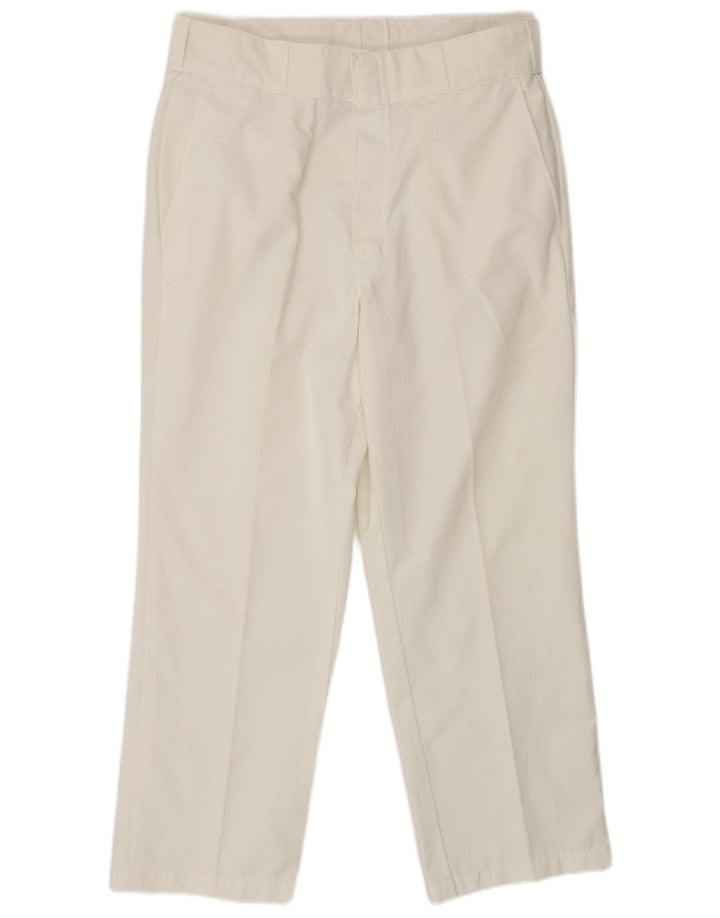 Dickies Mens Straight Chino Trousers W34 L28 White Polyester