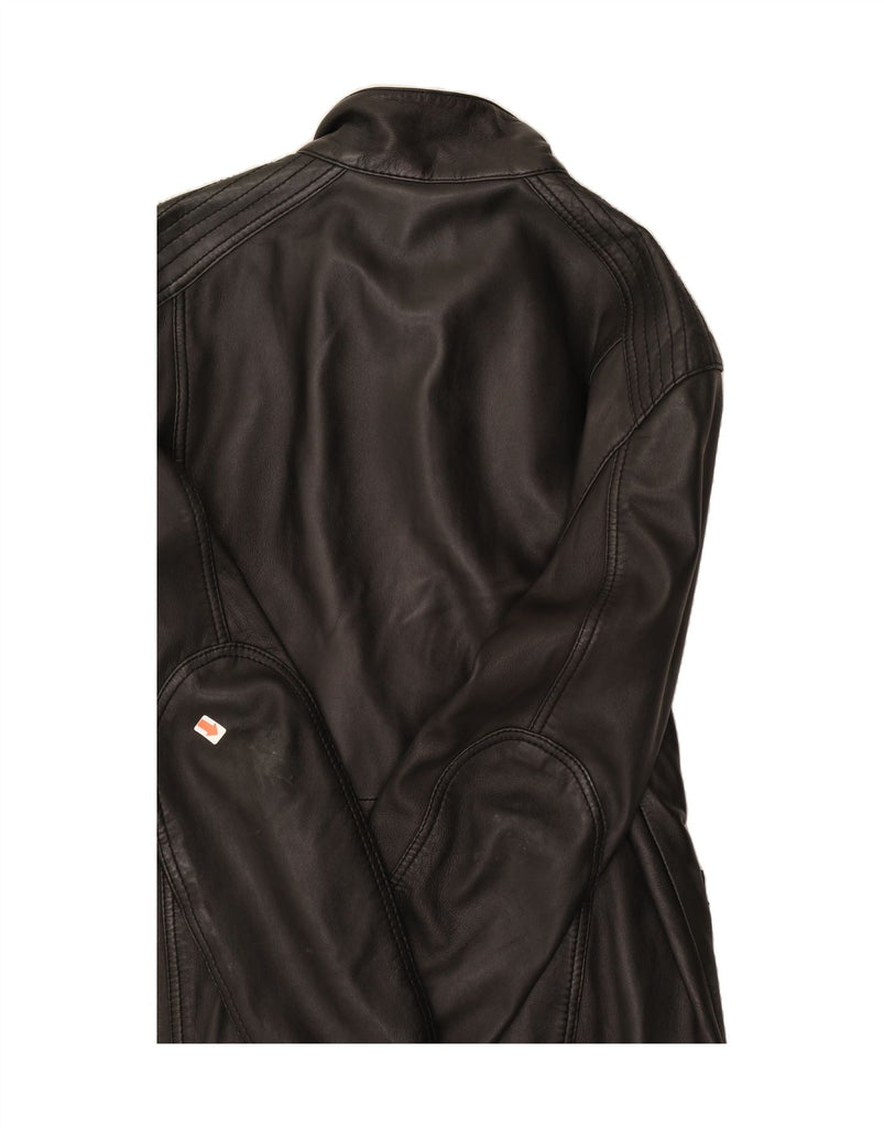 TED BAKER Mens Leather Jacket Size 4 Large Black Leather Vintage Ted Baker and Second-Hand Ted Baker from Messina Hembry 