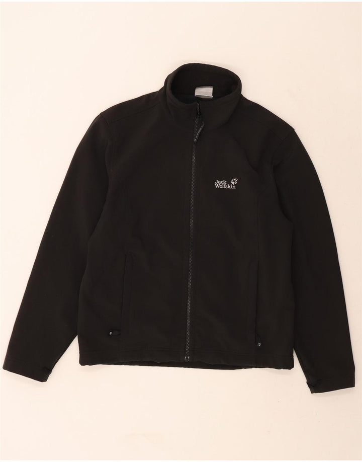 JACK WOLFSKIN Mens Bomber Jacket UK 36/38 Medium Black Polyester Vintage Jack Wolfskin and Second-Hand Jack Wolfskin from Messina Hembry 