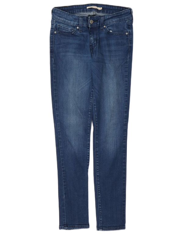 Levi's Womens 711 Skinny Jeans W26 L28 Blue Cotton