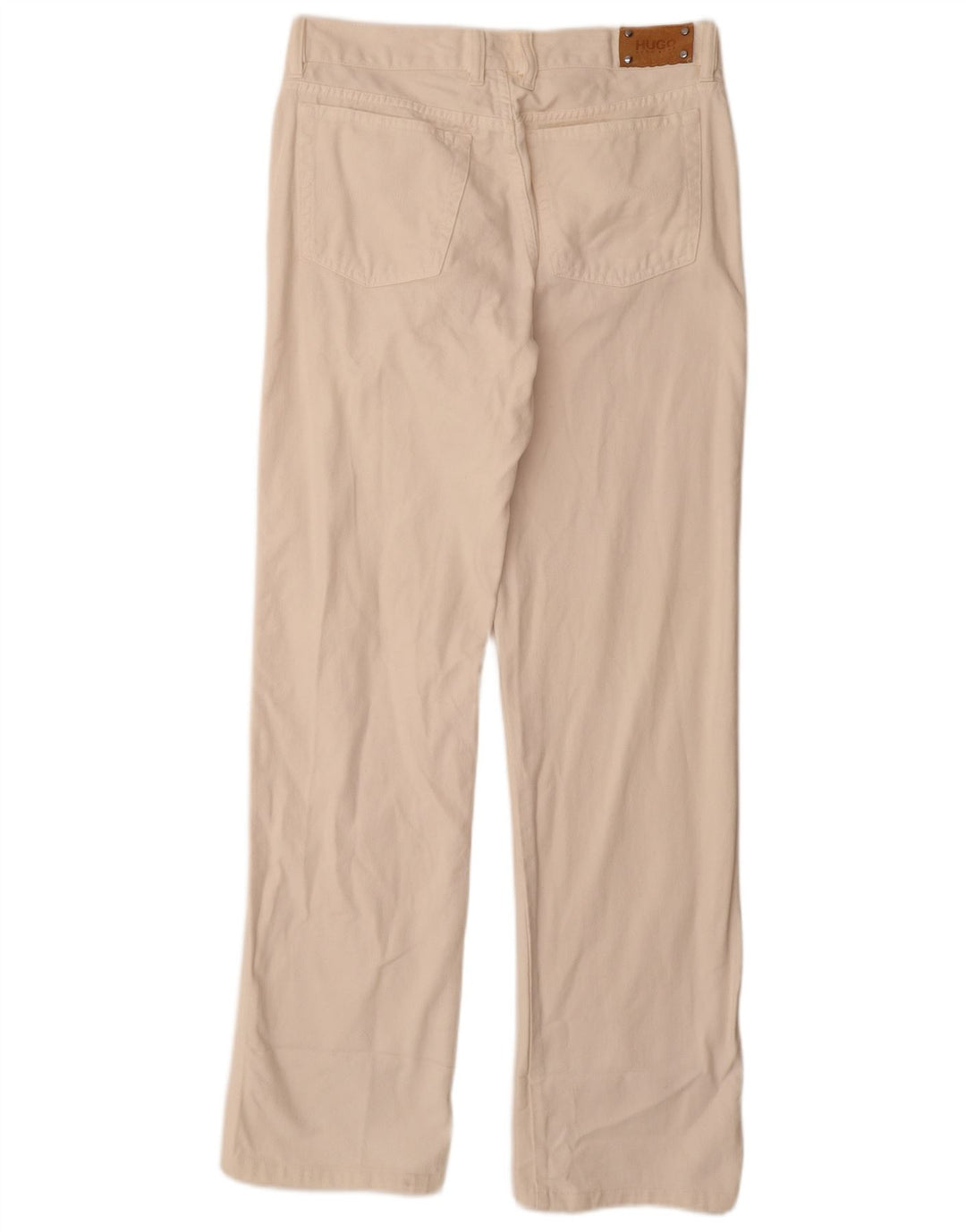 Hugo Boss Mens Straight Jeans W32 L34 Off White Cotton