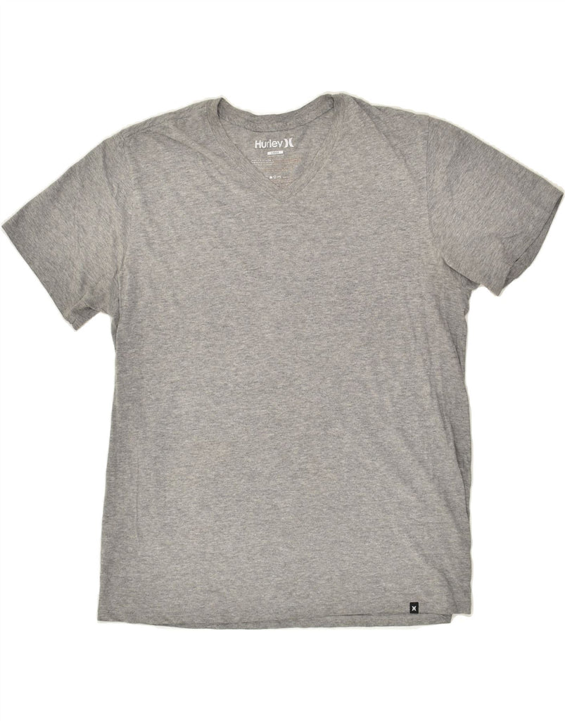 HURLEY Mens T-Shirt Top Large Grey Cotton | Vintage Hurley | Thrift | Second-Hand Hurley | Used Clothing | Messina Hembry 