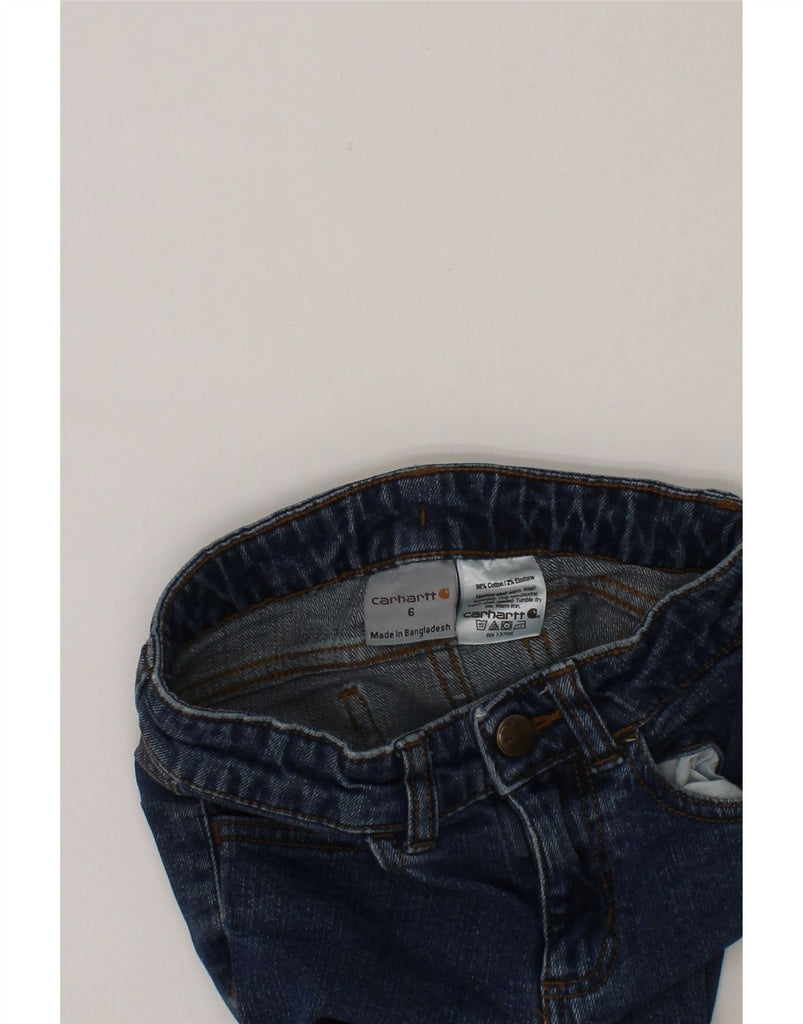 CARHARTT Girls Distressed Straight Jeans 5-6 Years W20 L19 Blue Cotton Vintage Carhartt and Second-Hand Carhartt from Messina Hembry 