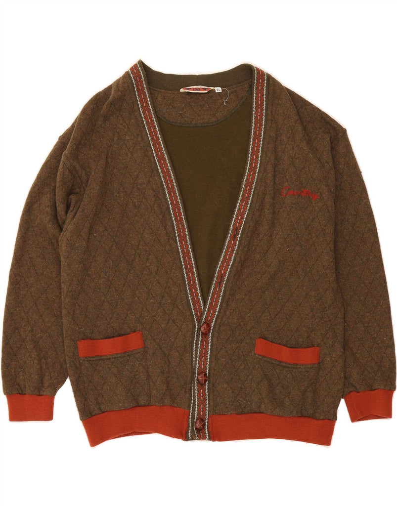 CIAO Mens Cardigan Sweater XL Brown Wool Vintage Ciao and Second-Hand Ciao from Messina Hembry 