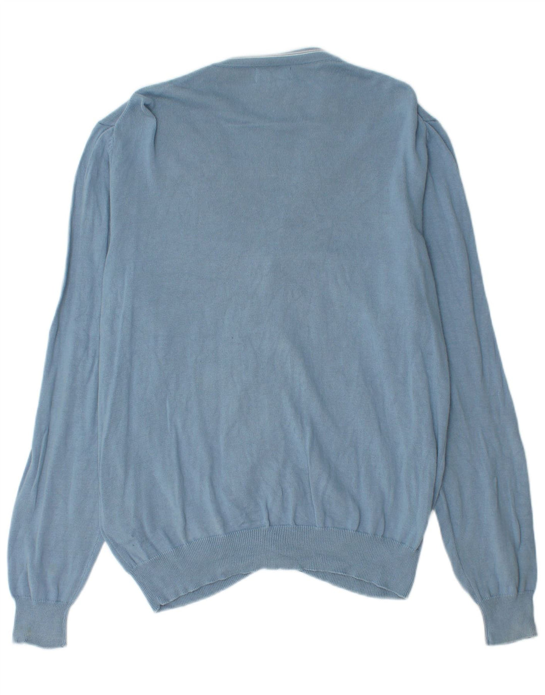 Kappa Mens Cardigan Sweater Medium Blue Cotton