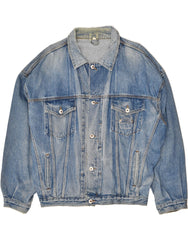 C&A Mens Denim Jacket IT 50 Large Blue Cotton