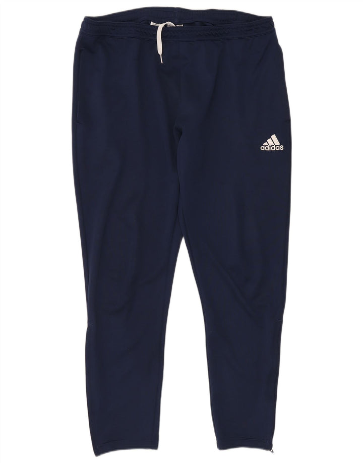 Adidas Mens Aeroready Tracksuit Trousers XL Navy Blue Polyester
